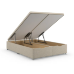 Luxury Divan Ottoman Gas Lift Up Base with Headboard– Available in All Sizes